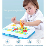 Kids Electric Drill Toy Creative Educational Puzzle Assembled Building