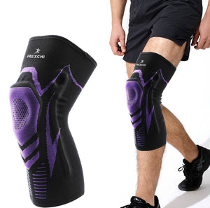 Knee Pad Patella Brace with Silicon Non-slip Padded Elastic Ideal for Fitness Gear Tennis Basketball